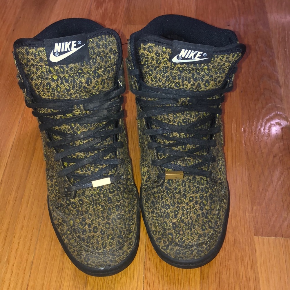 Nike Sky Hi Leopard Print Wedge Sneaker, 8